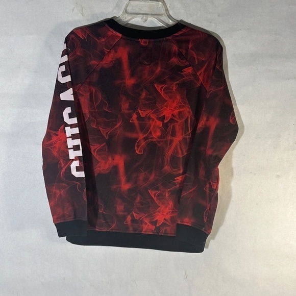 Retro Tie Dye Acid Wash Style NBA Vintage Chicago BullsLong Sleeve Sweater - Picture 6 of 6